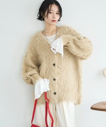 Doux archives | シャギーニットカーディガン(カーディガン/ボレロ)