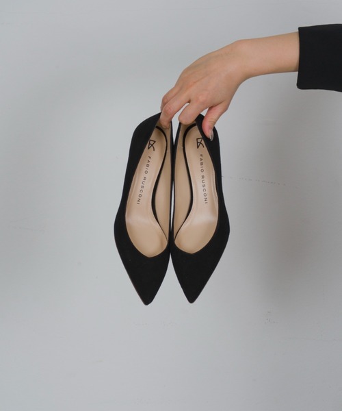 FABIO RUSCONI（ファビオルスコーニ）の「【FABIO RUSCONI/ファビオ ルスコーニ】レザー パンプス 5㎝ヒール（パンプス・レディース・ブラック/シルバー・36/37/38/39）」の12枚目の写真