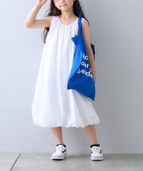 CIAOPANIC TYPY（チャオパニックティピー）の「【KIDS】【India】バルーンギャザーワンピース（ワンピース・キッズ・ホワイト/レッド/ブラック/サックスブルー・LARGE/X-LARGE/XX-LARGE/SMALL/MEDIUM）」の17枚目の写真