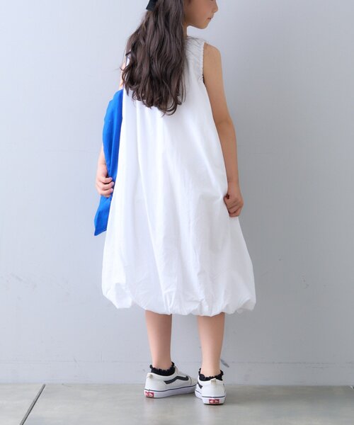 CIAOPANIC TYPY（チャオパニックティピー）の「【KIDS】【India】バルーンギャザーワンピース（ワンピース・キッズ・ホワイト/レッド/ブラック/サックスブルー・LARGE/X-LARGE/XX-LARGE/SMALL/MEDIUM）」の18枚目の写真