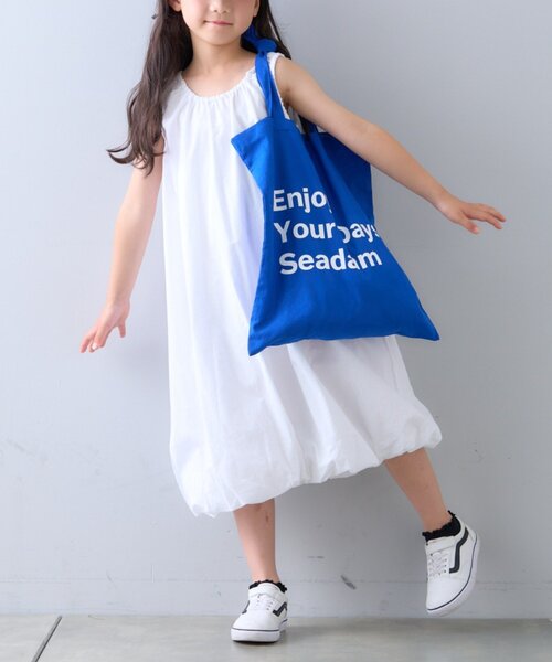 CIAOPANIC TYPY（チャオパニックティピー）の「【KIDS】【India】バルーンギャザーワンピース（ワンピース・キッズ・ホワイト/レッド/ブラック/サックスブルー・LARGE/X-LARGE/XX-LARGE/SMALL/MEDIUM）」の22枚目の写真