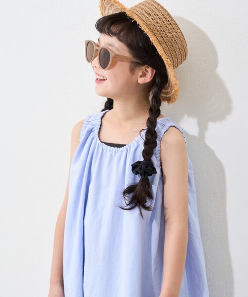 CIAOPANIC TYPY（チャオパニックティピー）の「【KIDS】【India】バルーンギャザーワンピース（ワンピース・キッズ・ホワイト/レッド/ブラック/サックスブルー・LARGE/X-LARGE/XX-LARGE/SMALL/MEDIUM）」の10枚目の写真