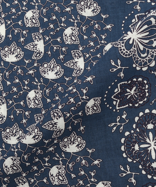 417 EDIFICE（フォーワンセブンエディフィス）の「MOISMONT / モワモン Scarf 675（バンダナ/スカーフ・メンズ・サックスブルー/ブラウン/レッド/グリーン/ネイビー/イエロー・FREE）」の13枚目の写真