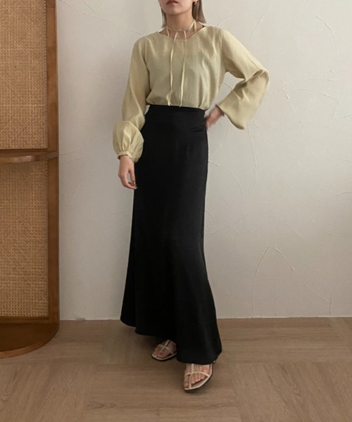raffime(ラフィミー)の「ヴィンテージサテンセミフレアスカート(スカート・レディース・アイボリー/ブラック・SMALL/MEDIUM)」の17枚目の写真