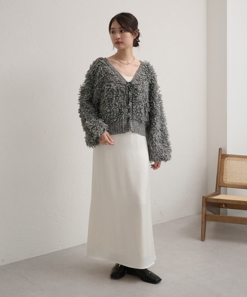raffime(ラフィミー)の「ヴィンテージサテンセミフレアスカート(スカート・レディース・アイボリー/ブラック・SMALL/MEDIUM)」の11枚目の写真