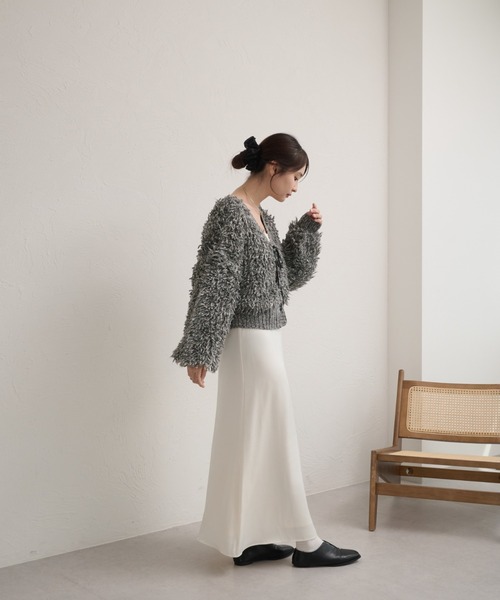 raffime(ラフィミー)の「ヴィンテージサテンセミフレアスカート(スカート・レディース・アイボリー/ブラック・SMALL/MEDIUM)」の15枚目の写真