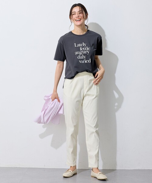 ANY(エニィ)の「半袖ロゴTシャツ(Tシャツ/カットソー・レディース・グレー系1/アイボリー系2/アイボリー系1・2/3)」の21枚目の写真