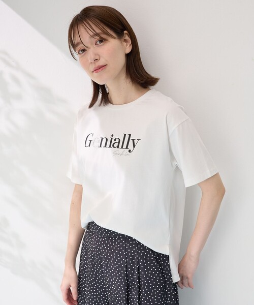 ANY(エニィ)の「半袖ロゴTシャツ(Tシャツ/カットソー・レディース・グレー系1/アイボリー系2/アイボリー系1・2/3)」の22枚目の写真