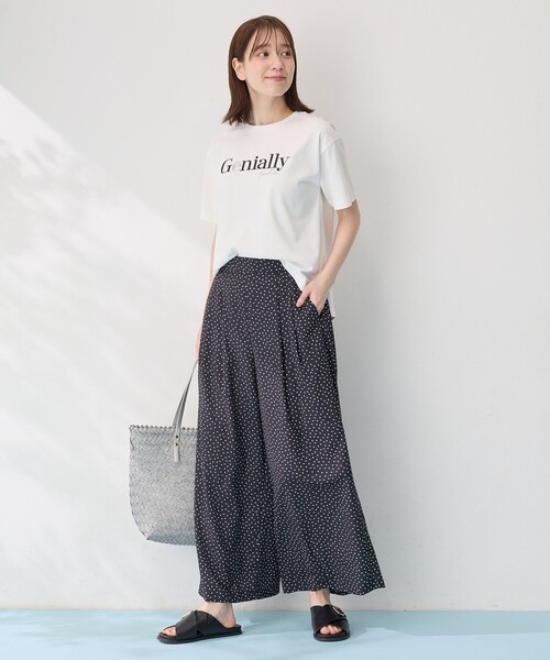 ANY(エニィ)の「半袖ロゴTシャツ(Tシャツ/カットソー・レディース・グレー系1/アイボリー系2/アイボリー系1・2/3)」の12枚目の写真