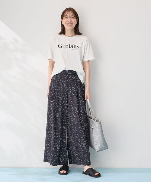ANY(エニィ)の「半袖ロゴTシャツ(Tシャツ/カットソー・レディース・グレー系1/アイボリー系2/アイボリー系1・2/3)」の13枚目の写真