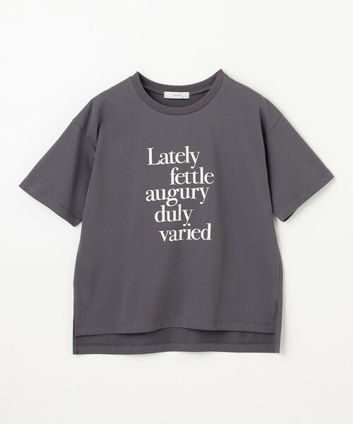 ANY(エニィ)の「半袖ロゴTシャツ(Tシャツ/カットソー・レディース・グレー系1/アイボリー系2/アイボリー系1・2/3)」の16枚目の写真