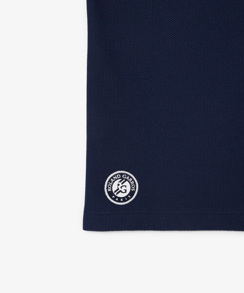 LACOSTE（ラコステ）の「ローラン・ギャロスコラボ アンパイア 半袖ポロシャツ（ポロシャツ・メンズ・ホワイト/ネイビー・M/L/XL）」の7枚目の写真