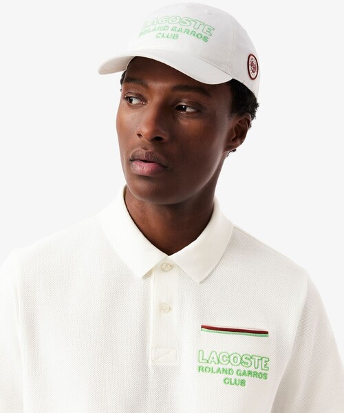 LACOSTE（ラコステ）の「ローラン・ギャロスコラボ アンパイア 半袖ポロシャツ（ポロシャツ・メンズ・ホワイト/ネイビー・M/L/XL）」の11枚目の写真