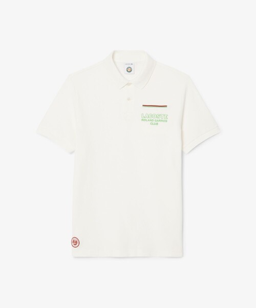 LACOSTE（ラコステ）の「ローラン・ギャロスコラボ アンパイア 半袖ポロシャツ（ポロシャツ・メンズ・ホワイト/ネイビー・M/L/XL）」の13枚目の写真