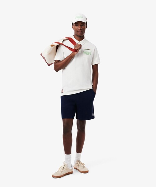 LACOSTE（ラコステ）の「ローラン・ギャロスコラボ アンパイア 半袖ポロシャツ（ポロシャツ・メンズ・ホワイト/ネイビー・M/L/XL）」の15枚目の写真