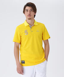 PING イエロー ポロシャツ Sサイズ PING ピン 半袖ポロシャツ イエロー シンプル メンズ USA-XS