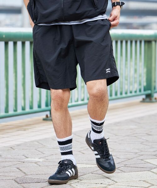 FFEIN（フェイン）の「【FFEIN(フェイン)】ワンポイント刺繍ナイロンショートパンツ / ショーツ 短パン 刺繍 シンプル パンツ（その他パンツ・メンズ・ブラック/チャコール/ネイビー・SMALL/MEDIUM/LARGE）」の7枚目の写真