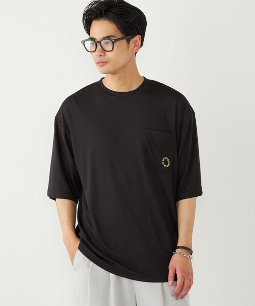 SHIPS Colors(シップス カラーズ)の「SHIPS Colors:〈接触冷感・気化冷却〉AIR FREEZE Tシャツ(Tシャツ/カットソー・メンズ・ブラック/グレー/ライトホワイト・MEDIUM/LARGE/X-LARGE)」の2枚目の写真