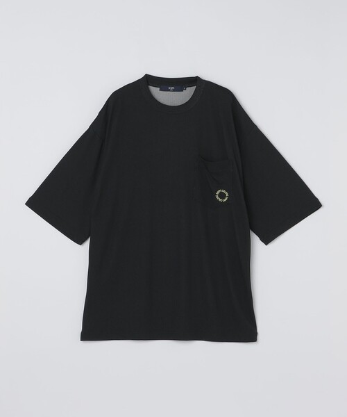 SHIPS Colors(シップス カラーズ)の「SHIPS Colors:〈接触冷感・気化冷却〉AIR FREEZE Tシャツ(Tシャツ/カットソー・メンズ・ブラック/グレー/ライトホワイト・MEDIUM/LARGE/X-LARGE)」の5枚目の写真