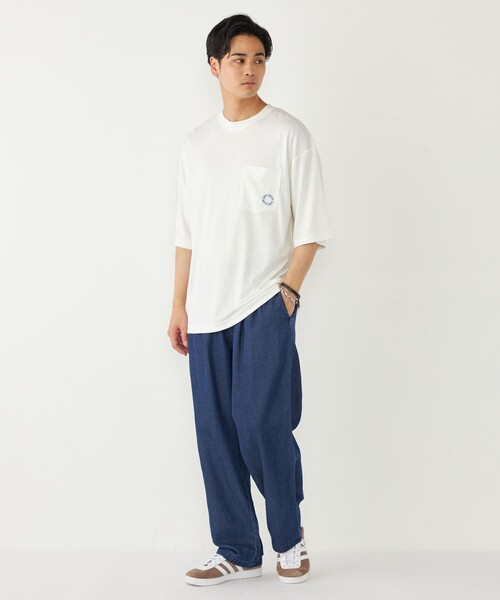 SHIPS Colors(シップス カラーズ)の「SHIPS Colors:〈接触冷感・気化冷却〉AIR FREEZE Tシャツ(Tシャツ/カットソー・メンズ・ブラック/グレー/ライトホワイト・MEDIUM/LARGE/X-LARGE)」の22枚目の写真