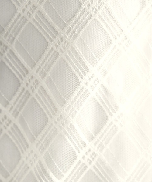 RAGEBLUE(レイジブルー)の「バイアスチェック/ハイネックシアートップス(Tシャツ/カットソー・レディース・ホワイト/ブラック・FREE)」の3枚目の写真