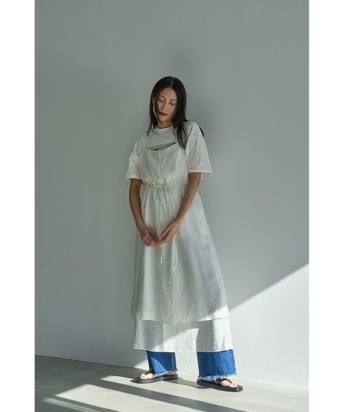 marjour(マージュール)の「LAYERED CAMISOLE ONEPIECE(ワンピース・レディース・アイボリー・M)」の8枚目の写真