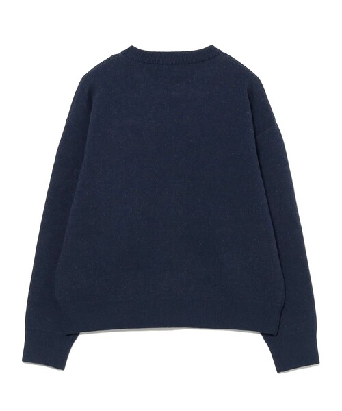 B:MING by BEAMS（ビーミングバイビームス）の「ロゴ ジャカード ニット (手洗い可)（ニット/セーター・レディース・ホワイト系その他5/ライトグレー/ネイビー・ONE SIZE）」の10枚目の写真