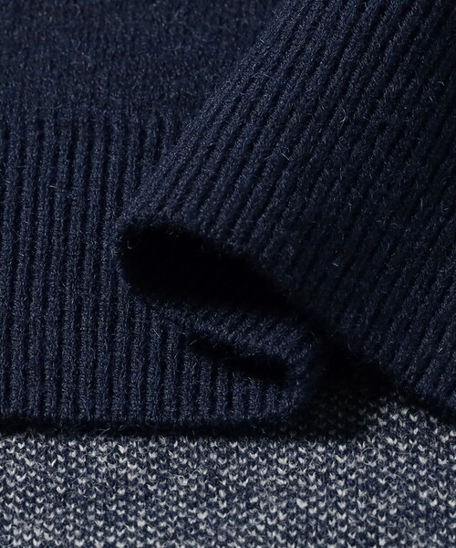 B:MING by BEAMS（ビーミングバイビームス）の「ロゴ ジャカード ニット (手洗い可)（ニット/セーター・レディース・ホワイト系その他5/ライトグレー/ネイビー・ONE SIZE）」の11枚目の写真