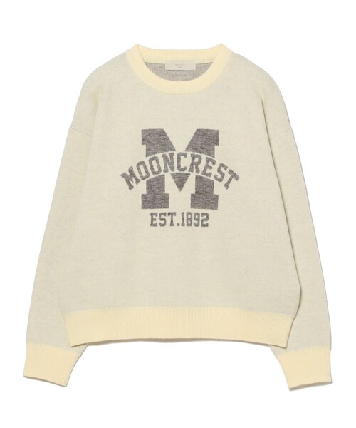 B:MING by BEAMS（ビーミングバイビームス）の「ロゴ ジャカード ニット (手洗い可)（ニット/セーター・レディース・ホワイト系その他5/ライトグレー/ネイビー・ONE SIZE）」の16枚目の写真