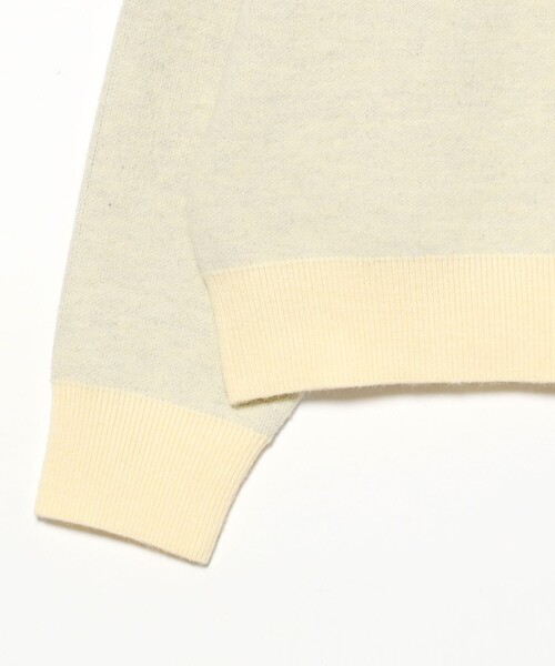 B:MING by BEAMS（ビーミングバイビームス）の「ロゴ ジャカード ニット (手洗い可)（ニット/セーター・レディース・ホワイト系その他5/ライトグレー/ネイビー・ONE SIZE）」の18枚目の写真