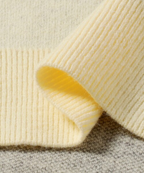 B:MING by BEAMS（ビーミングバイビームス）の「ロゴ ジャカード ニット (手洗い可)（ニット/セーター・レディース・ホワイト系その他5/ライトグレー/ネイビー・ONE SIZE）」の20枚目の写真