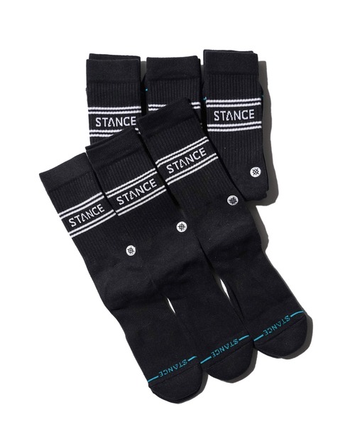 STANCE（スタンス）の「STANCE SOCKS / スタンスソックス BASIC CREW SOCKS 6 PACK ベーシッククルー ソックス 6パック（ソックス/靴下・メンズ・ホワイト/ブラック・FREE）」の8枚目の写真