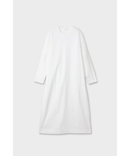 CINOH（チノ）の「REFINA LONG DRESS（ワンピース・レディース・ライトグレー/ブラック/オフホワイト・38/36）」の2枚目の写真