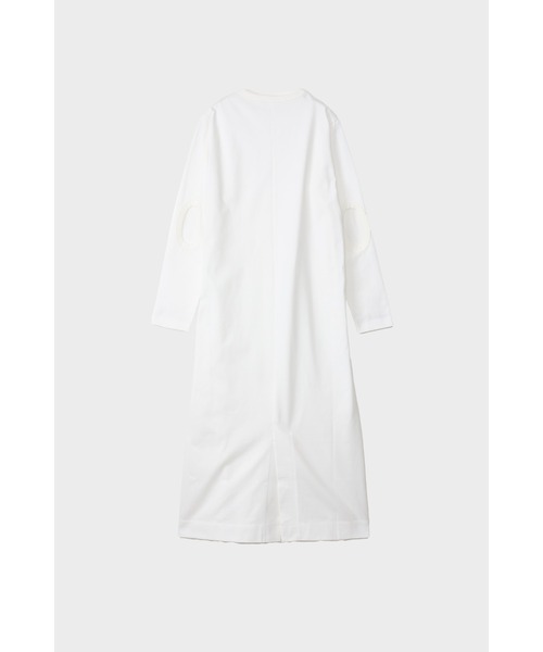 CINOH（チノ）の「REFINA LONG DRESS（ワンピース・レディース・ライトグレー/ブラック/オフホワイト・38/36）」の4枚目の写真