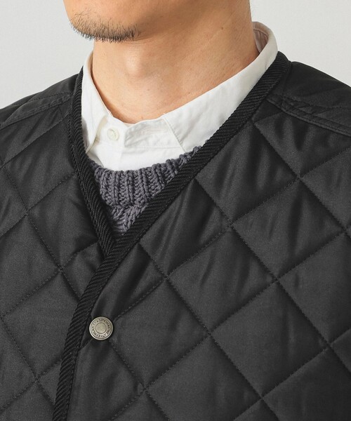 Traditional Weatherwear（トラディショナルウェザーウェア）の「【別注】Traditional Weatherwear / Quilted Vest（ベスト・メンズ・ブラック/セージグリーン・40/42/38）」の11枚目の写真