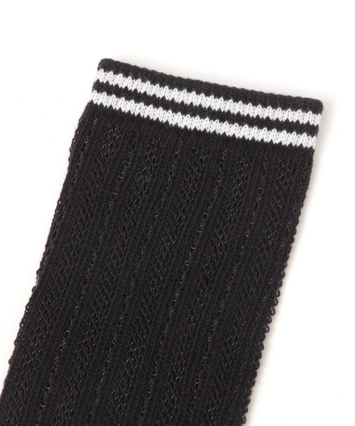 LOWRYS FARM（ローリーズファーム）の「レースラインソックス　493122（ソックス/靴下・レディース・オフホワイト/ブラック・FREE）」の7枚目の写真