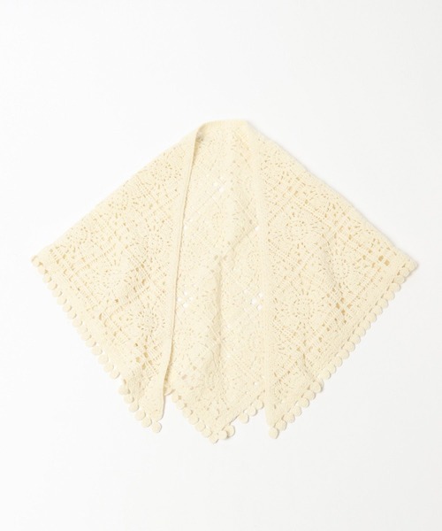 niko and...（ニコアンド）の「オリジナルクロシェ風マルチスカーフ（バンダナ/スカーフ・レディース・オフホワイト/オレンジ/ブラック・0）」の9枚目の写真