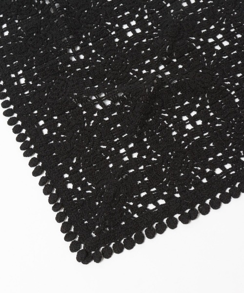 niko and...（ニコアンド）の「オリジナルクロシェ風マルチスカーフ（バンダナ/スカーフ・レディース・オフホワイト/オレンジ/ブラック・0）」の12枚目の写真