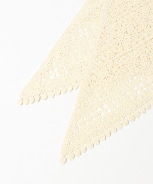 niko and...（ニコアンド）の「オリジナルクロシェ風マルチスカーフ（バンダナ/スカーフ・レディース・オフホワイト/オレンジ/ブラック・0）」の14枚目の写真