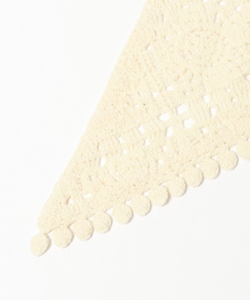 niko and...（ニコアンド）の「オリジナルクロシェ風マルチスカーフ（バンダナ/スカーフ・レディース・オフホワイト/オレンジ/ブラック・0）」の15枚目の写真