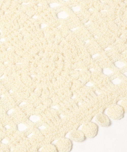 niko and...（ニコアンド）の「オリジナルクロシェ風マルチスカーフ（バンダナ/スカーフ・レディース・オフホワイト/オレンジ/ブラック・0）」の17枚目の写真