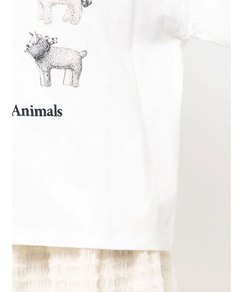merry jenny（メリージェニー）の「stuffed animalロンT（Tシャツ/カットソー・レディース・オフホワイト/グレー/ブルー・FREE）」の14枚目の写真