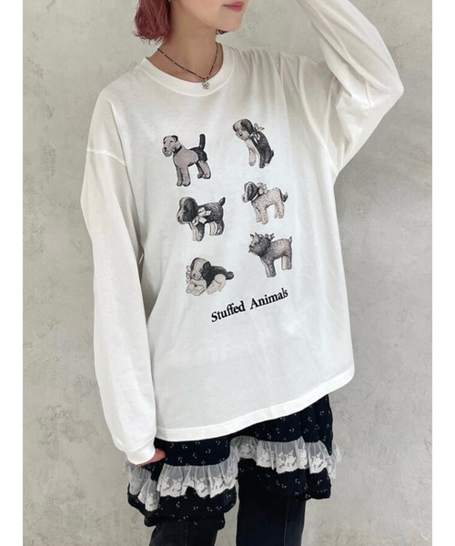 merry jenny（メリージェニー）の「stuffed animalロンT（Tシャツ