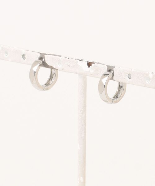 WARAIJOGO(ワライジョウゴ)の「【WARAIJOGO】EKG157/リングペアピアス/両耳用(NEZ)(ピアス(両耳用)・レディース・シルバー・FREE)」の5枚目の写真