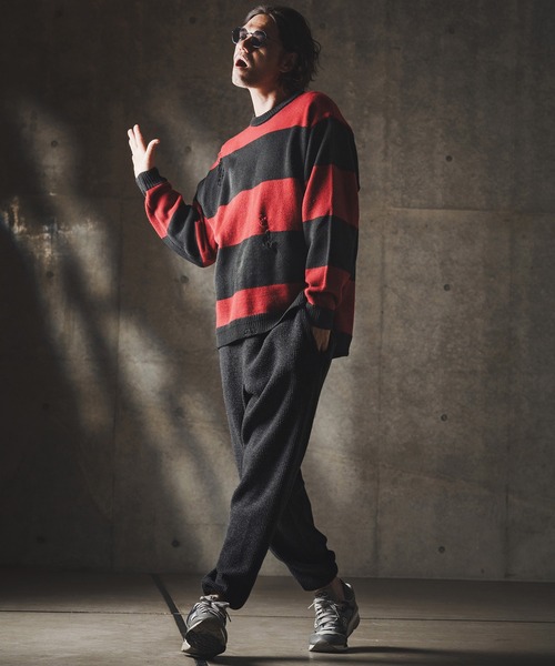 GLIMCLAP(グリムクラップ)の「mp13872-Relax & Slim-fit joggers-Soft brushed waffle fabric- ジョガーパンツ(その他パンツ・メンズ・キナリ/ダークベージュ/ブラック・S/M/L)」の21枚目の写真