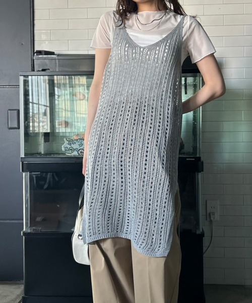 新品タグ付きkaymeクリオネニットワンピース現行品 Amazon.co.jp: [セルフォード] クロシェ風ニットワンピース