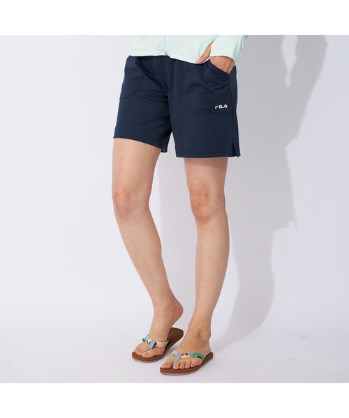 FILA（フィラ）の「FILA フィラ 水陸両用 スウェット ハーフパンツ ショートパンツ（その他パンツ・レディース・ネイビー/グレー/ブラック・M/L/LL）」の3枚目の写真