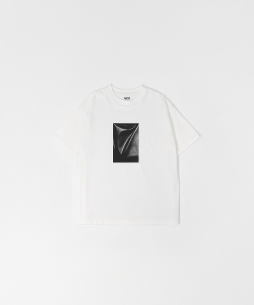 LAPIIS(ラピス)の「FABRIC FRAME T-SHIRT(Tシャツ/カットソー・メンズ・ホワイト/グレー・LARGE/MEDIUM)」の2枚目の写真