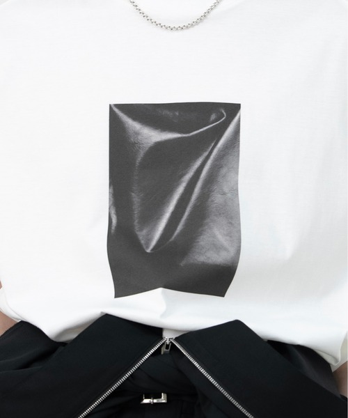 LAPIIS(ラピス)の「FABRIC FRAME T-SHIRT(Tシャツ/カットソー・メンズ・ホワイト/グレー・LARGE/MEDIUM)」の12枚目の写真