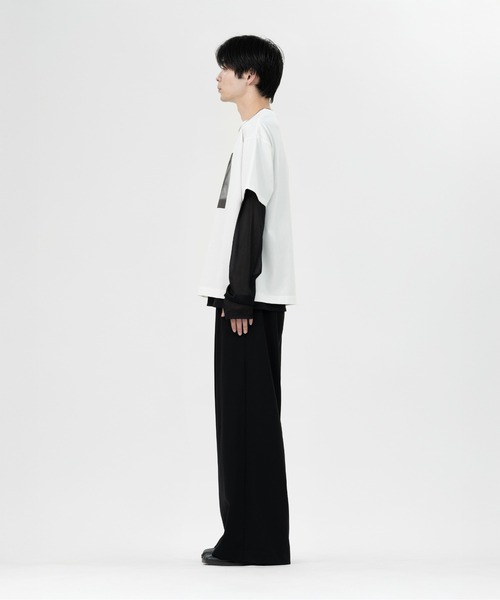 LAPIIS(ラピス)の「FABRIC FRAME T-SHIRT(Tシャツ/カットソー・メンズ・ホワイト/グレー・LARGE/MEDIUM)」の18枚目の写真
